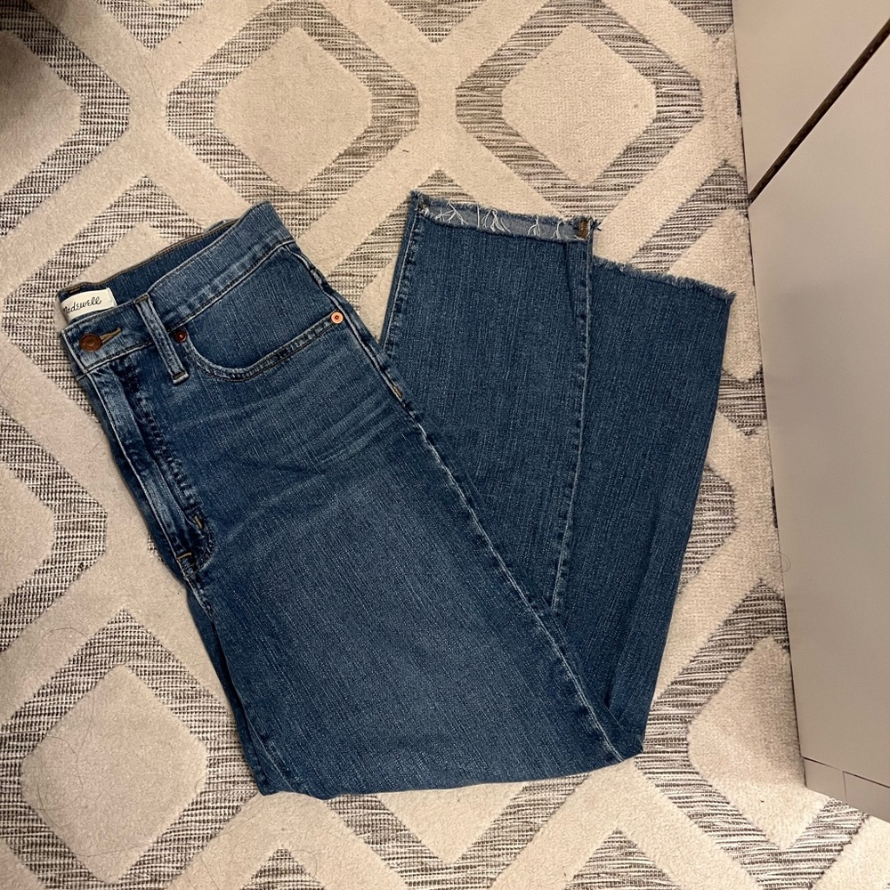 Madewell high waist straight leg jeans